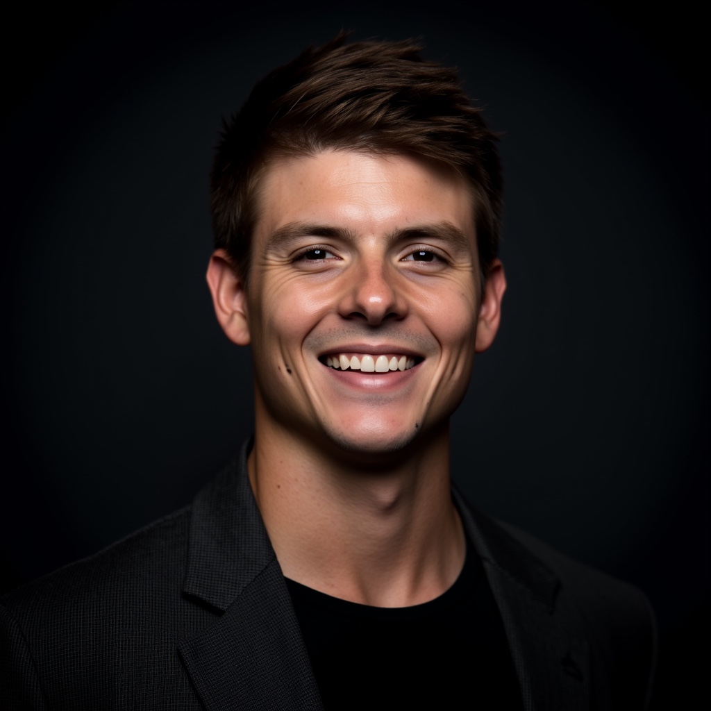 AI headshot: creative dark